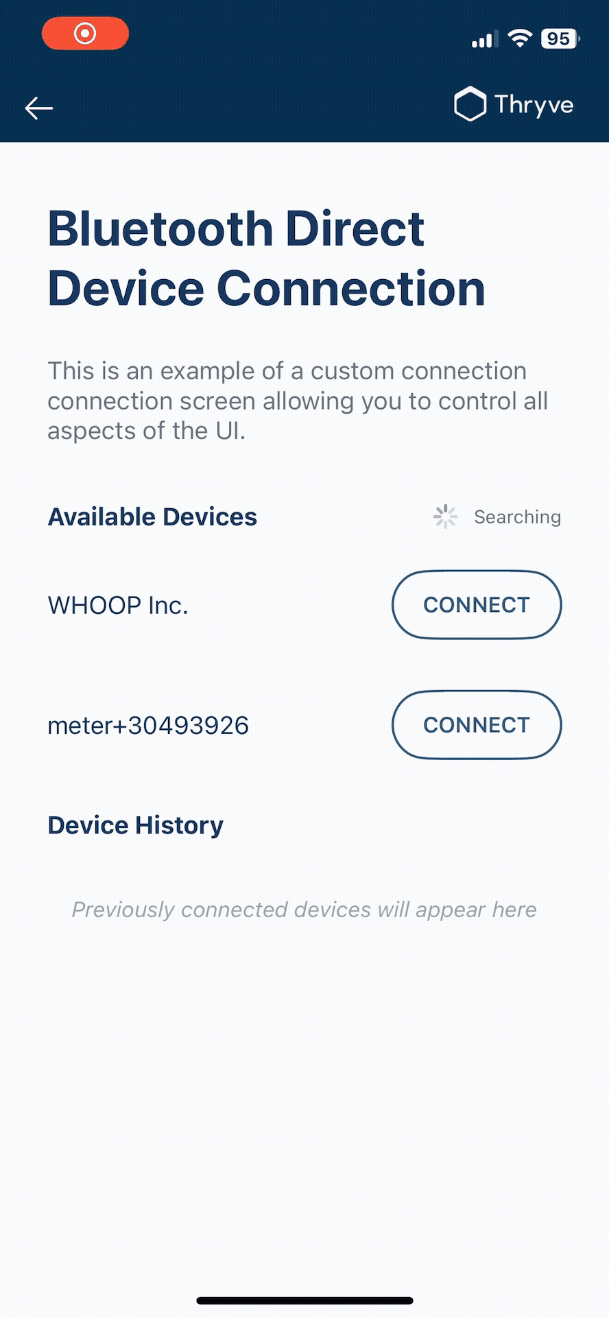 Showing Bluetooth Device Pairing Process